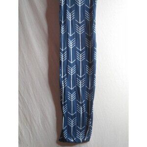 Blue White arrow Infinity Scarf 9 x 33 inches
